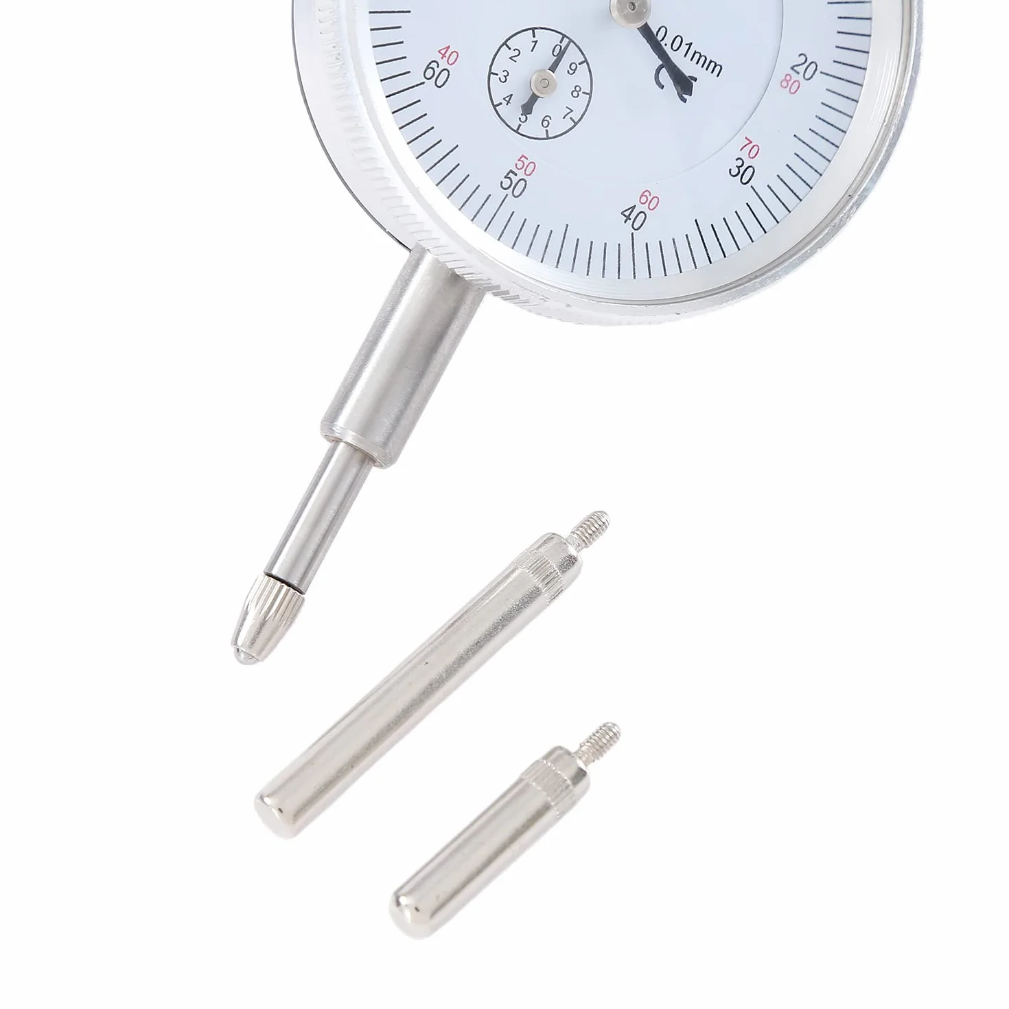 KATSU Indicateur de Test Cadran Jauge avec Base Magnétique, 0-10mm 0,01mm Précision Métrique Testeur de Bras Réglable Outil de Mesure Ensemble de 22 Points Indicateurs Inclus