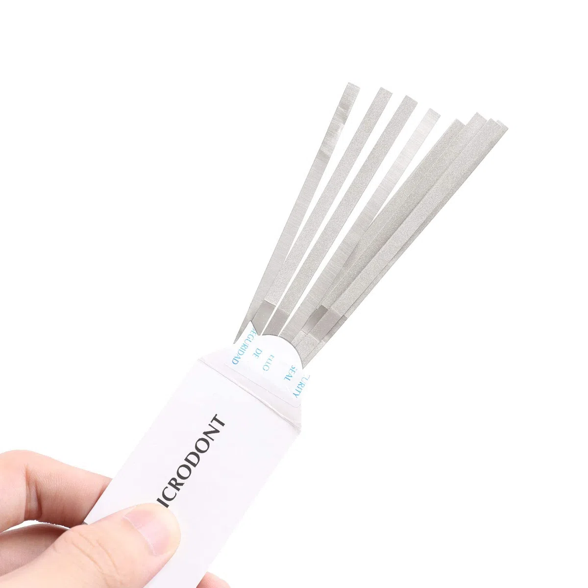 12 PCS Bandes Abrasives Dentaires en Acier Inoxydable, Bande Métallique de Polissage de Finition 4 MM Moyenne Un Côté - Ponçage des Dents de Meulage - Outils de Nettoyage pour Soins Oraux