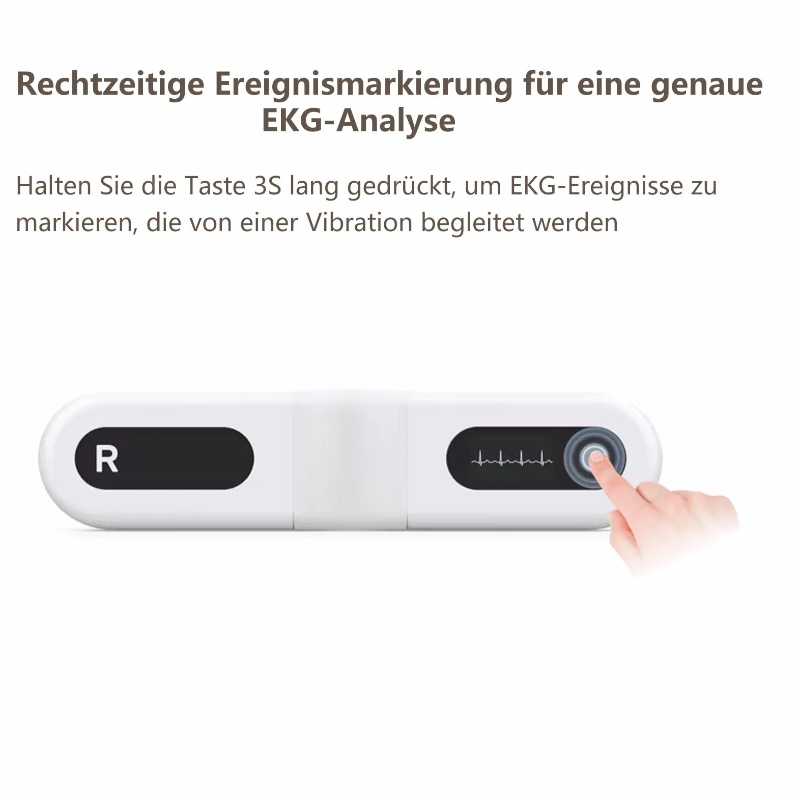 Wellue ECG 24 heures à domicile,Analyse AI,Enregistreur d'événements ECG,Compatible Ios & Android, Mac & Windows, temps de surveillance de 5 min à 24 h