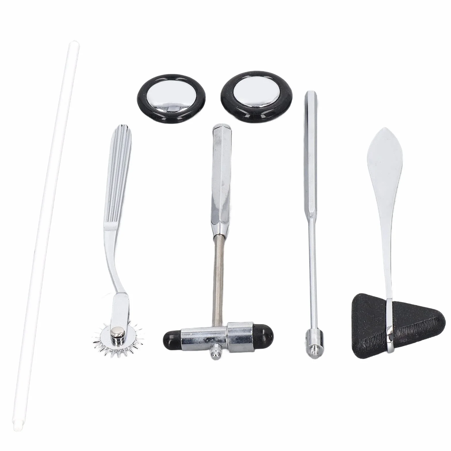 Ensemble de Marteau Réflexe Neurologique 5 Pièces - Portable Multifonctionnel en Acier Inoxydable pour Examen du Système Nerveux