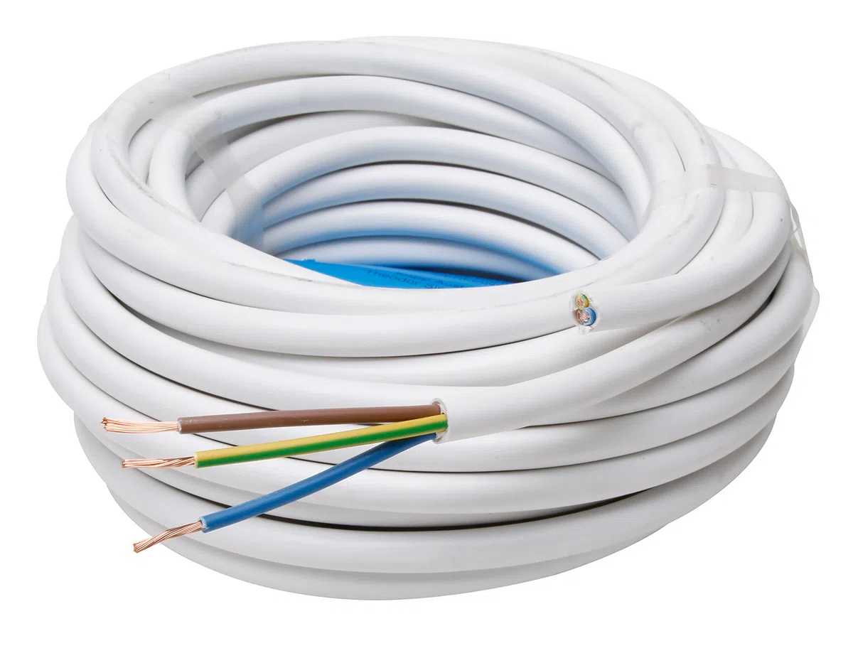 Kopp 151825002 Couronne de câble NYM-J 25 m 3 x 1,5 mm Blanc