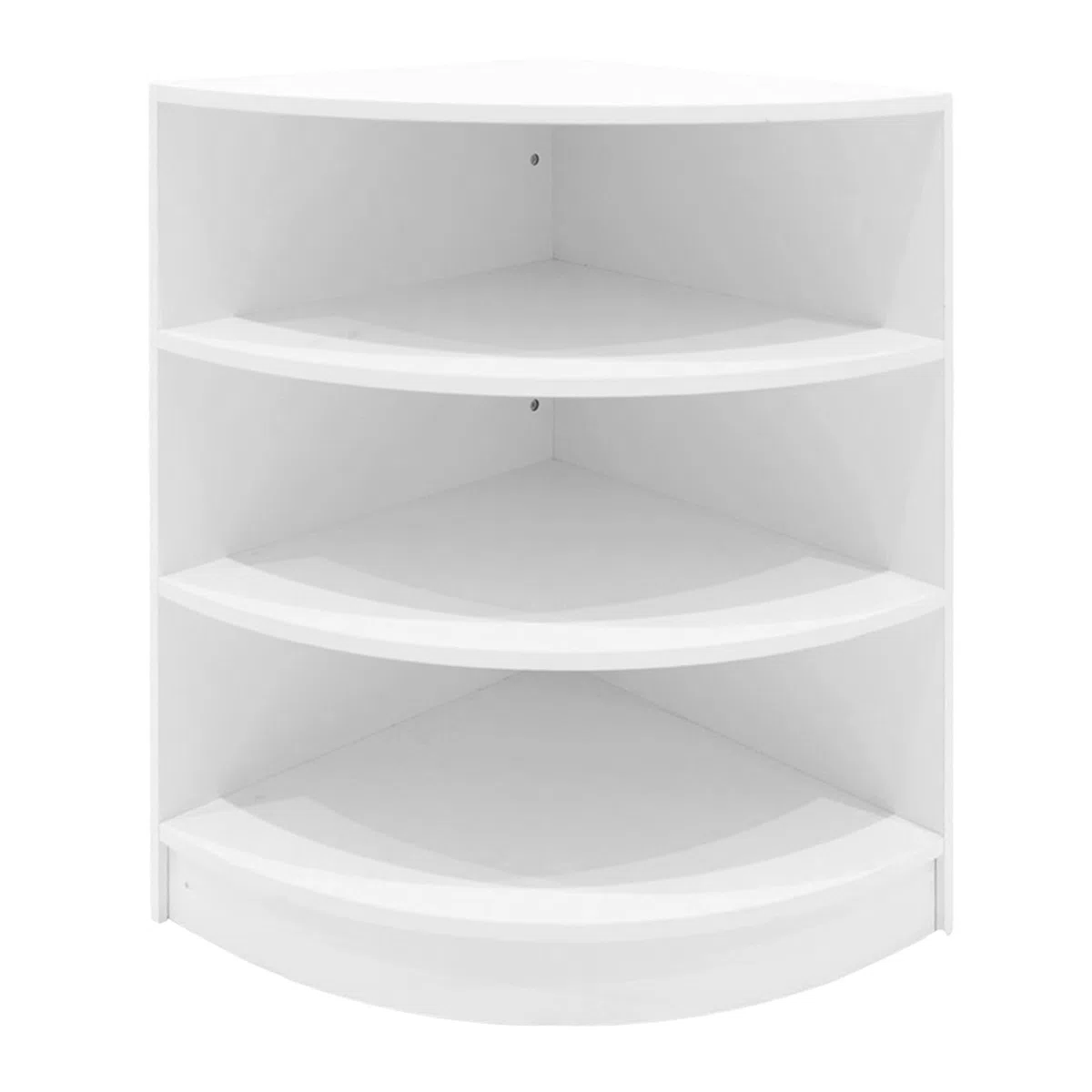Comptoirs de Vente en MDF Blanc à LED Blancs Ensemble Sagittarius LM60 TB60 B1200 3 Unités de Rangement Étagères Internes Portes Coulissantes Verouillables Réception Bureau Vêtements [Clés INCLUS]