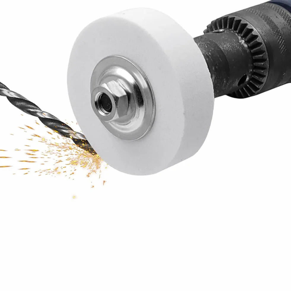 Meule en Corindon Blanc - OD : 200 Mm, Diamètre du Trou : 32 Mm, Épaisseur : 20 Mm 1 Pc pour des Applications Telles Que L'acier Ou Les Métaux,100 Grit