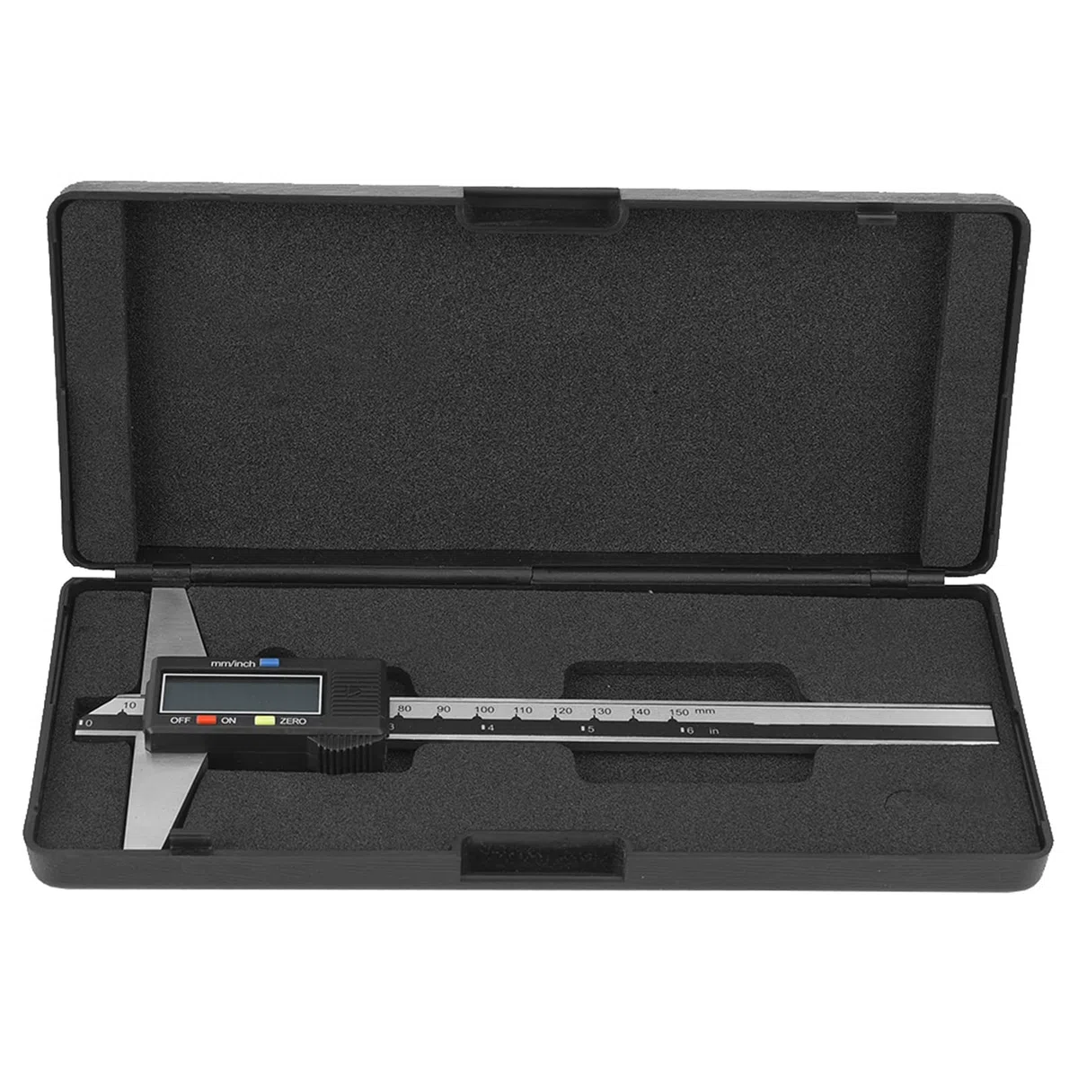 Jauge de Profondeur Numérique, Outil de Mesure Vernier, Outil de Mesure de Jauge à Pied à Coulisse Numérique en Acier Inoxydable de Haute Précision 0-150 Mm 0,01 Mm