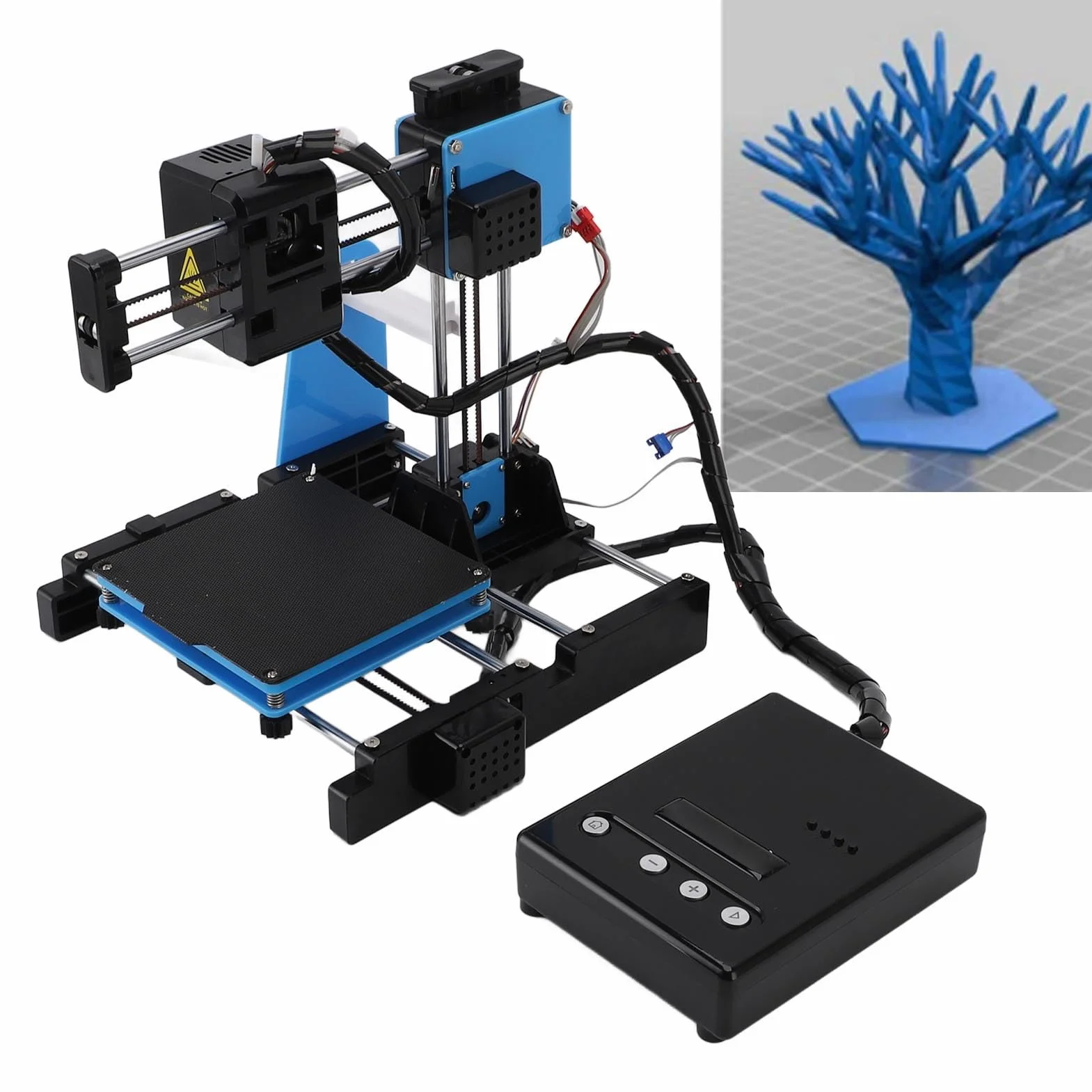 Petite imprimante 3D, pour débutants, prend en charge impression en un clic, machines d'impression 3D avec filament PLA, 10-40 mm/s, 100 x 100 x 100 mm, prise UE