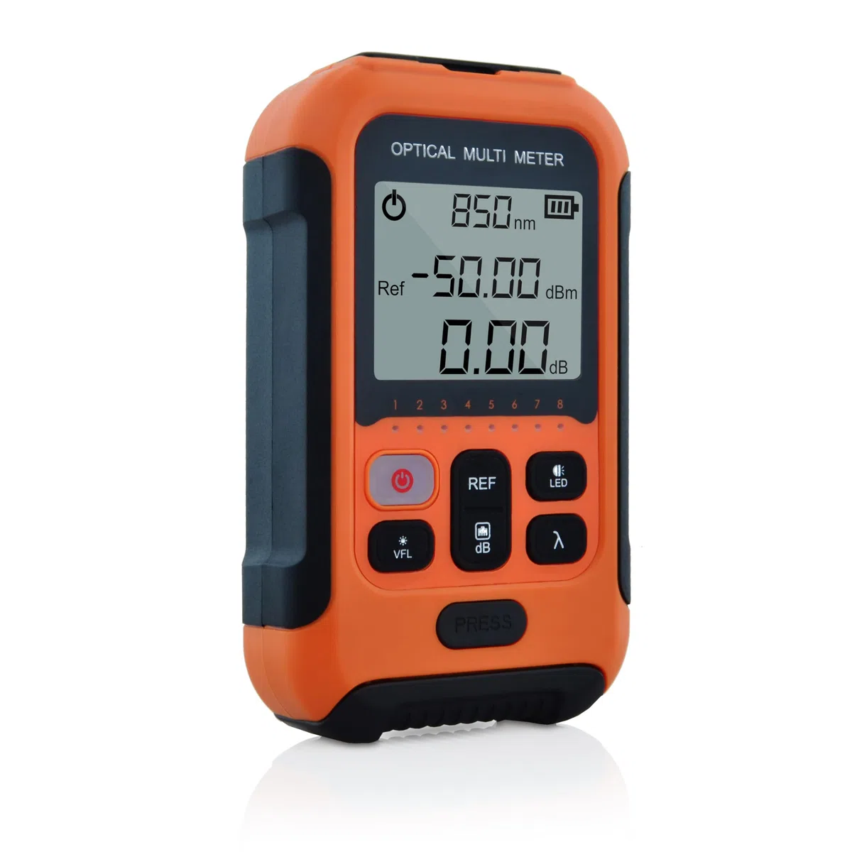 800nm à 1700nm -50dBm à 26dBm OPM Wattmètre à Fibre Optique Intégré 650nm 20km VFL FTTH Puissance Metre Optique Fiber Power Meter Compatible avec APC&UPC FC+SC+LC+ST-SS103PVC13
