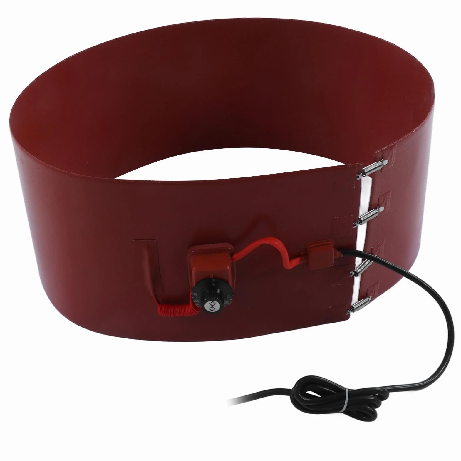 Coussin Chauffant en Silicone, Chauffe-Seau à Tambour, Ceinture Chauffante pour Tambour à 200L Coussin Chauffant en Silicone avec Ressort élastique et Thermostat, (Prise UE