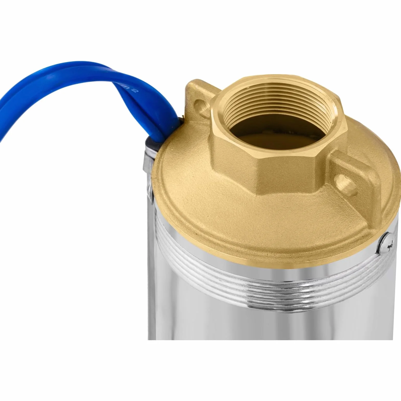 Hillvert Pompe Immergée Pompe de Puits Submersible 6000 L/h, 370 W, Profondeur de pompage max. 43 m, Diamètre de la pompe 95 mm, Acier inox