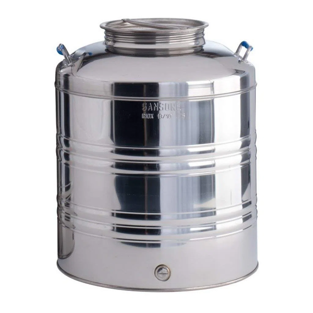 LA NUOVA SANSONE Fût INOX pour Huile Liquide Alimentaire SERTI 20L