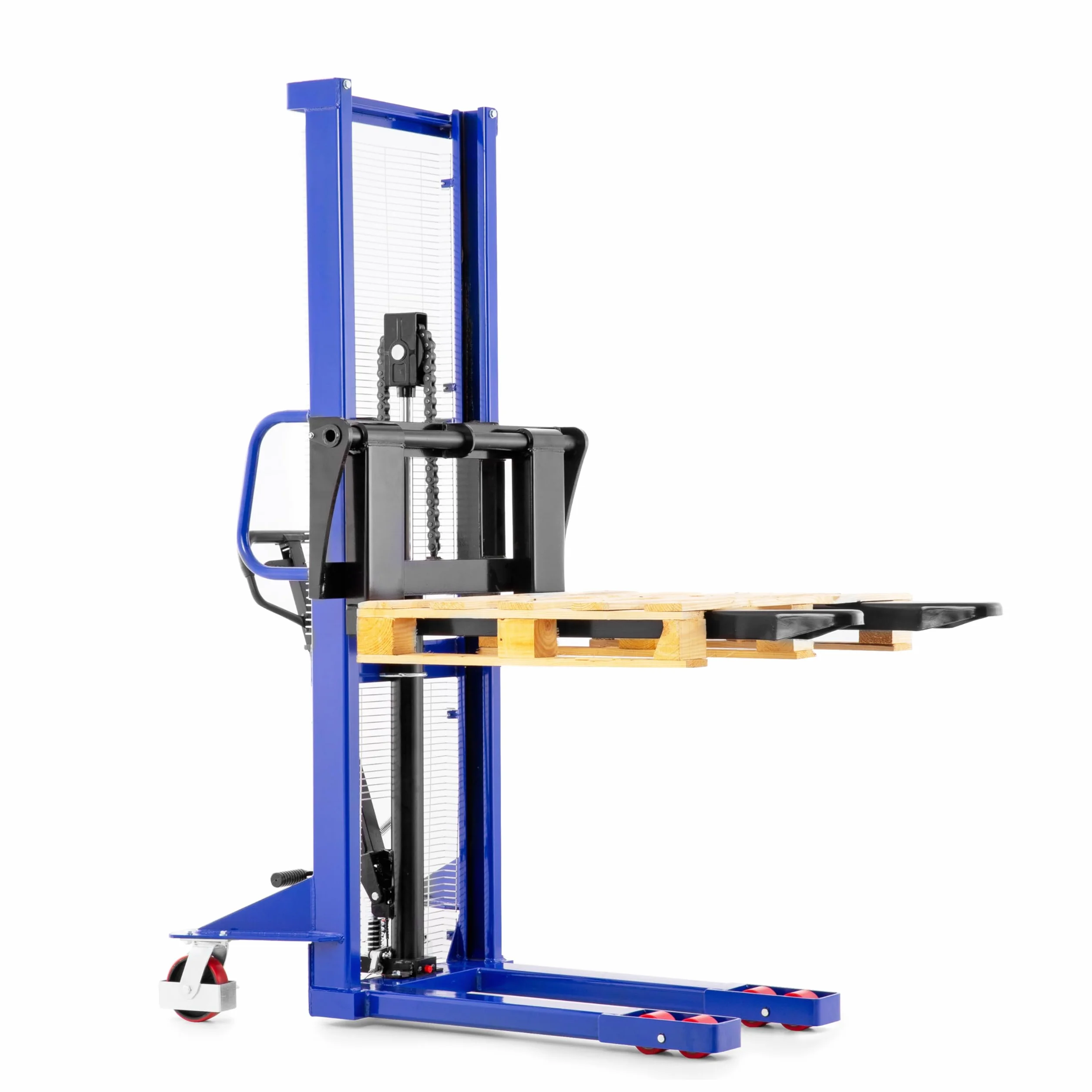 Pallit Gerbeur FLEX Manuel Hydraulique | Fourches Reglables | 1 000 kg | Levage 1 600 mm | Chariot Elevateur pour Entrepot et Atelier