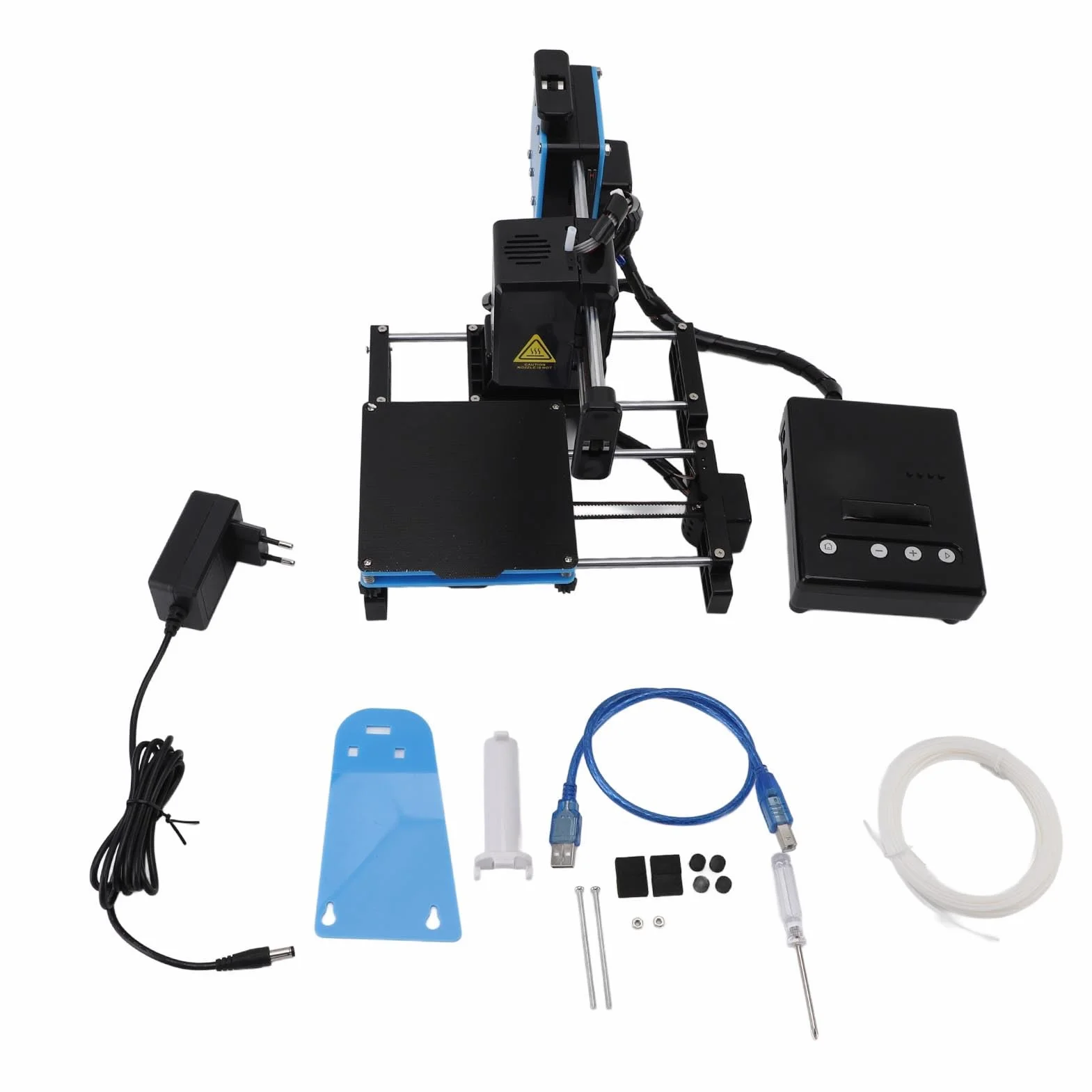Petite imprimante 3D, pour débutants, prend en charge impression en un clic, machines d'impression 3D avec filament PLA, 10-40 mm/s, 100 x 100 x 100 mm, prise UE