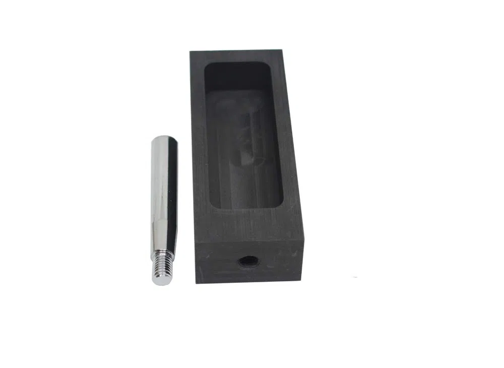 LLF Moule en graphite doré et argenté pour fondre le moulage avec barre en métal - 1kg