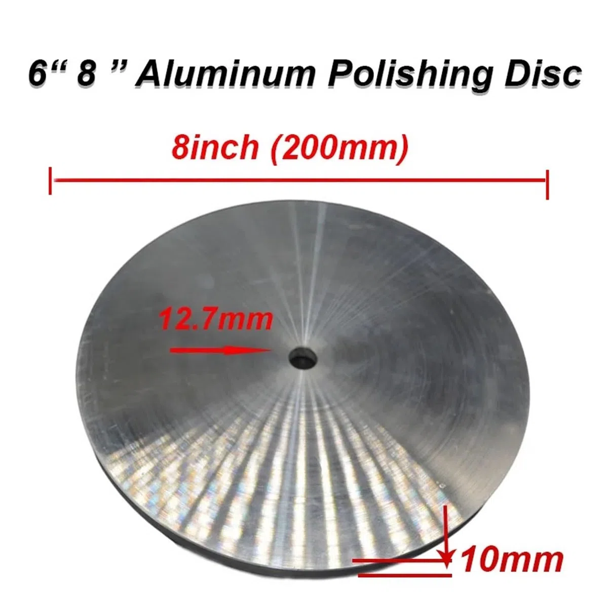 Disque de Polissage en Aluminium de 6 et 8 Pouces, Roue Abrasive Plate for rectifieuse de Pierres précieuses, Joint de Papier de Verre à facettes