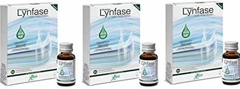 ABOCA - Phytomagra Lyphase concentré de liquide 3 paquets de 12 flacons drainage des fluides corporels, soutien lymphatique et veineux