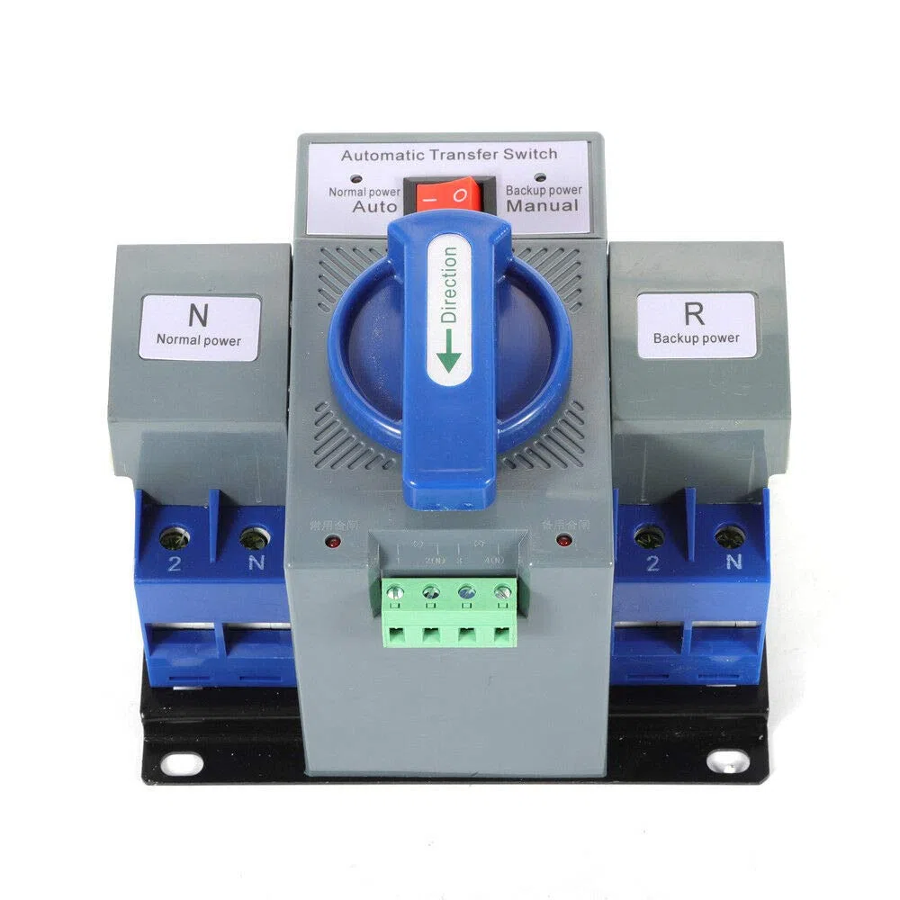 2P 63A Double Alimentation Électrique Commutateur de Transfert Automatique Transfer Switch Commutateur de Transfert Umschalter AC-33iB