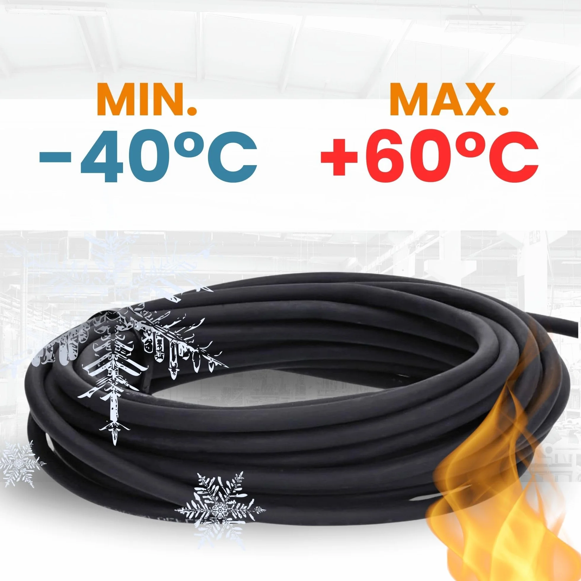 10 mètres Lapp 1600118 H07RN-F 3G2,5mm² Câble en caoutchouc avec conducteur de protection vert-jaune 3x2,5mm².