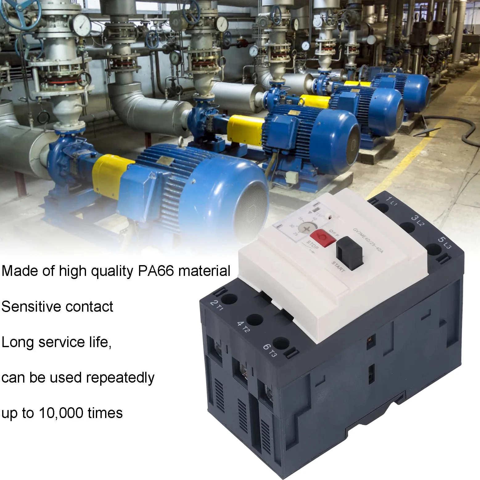 GV3ME40 Interrupteurs de protection moteur Bouton-poussoir Disjoncteur magnétique thermique 690V 25-40a Protection contre les fuites Commutateur d'air Appareils de distribution et de contrôle électriq