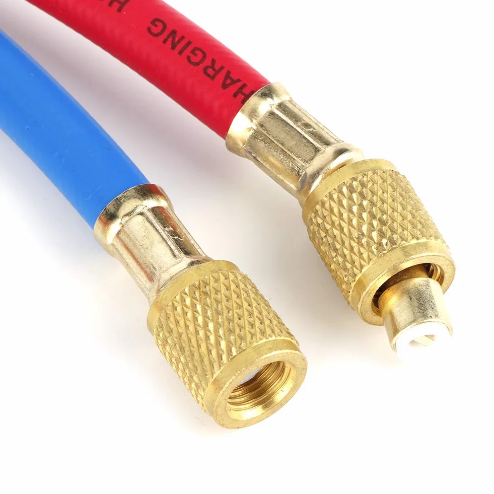 TUBE de Fluorure de Climatisation, Tuyau de Réfrigérant, Outil D'ajout de Liquide de Refroidissement, Accessoire 600PSI 1/4 Pouces, étanchéité Robuste à Haute Pression