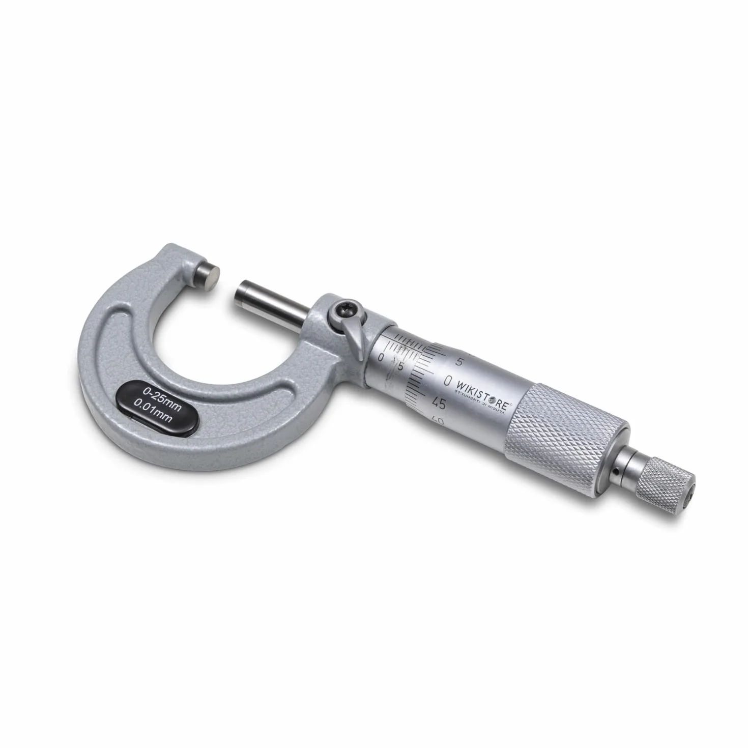 MICROMETRE PROFESSIONNEL 25-50 mm, Micromètre Centésimal, Précision Industrielle avec Arceau en Alliage Léger, Système d'Embrayage et Levier de Verrouillage, Outil de Travail Précis