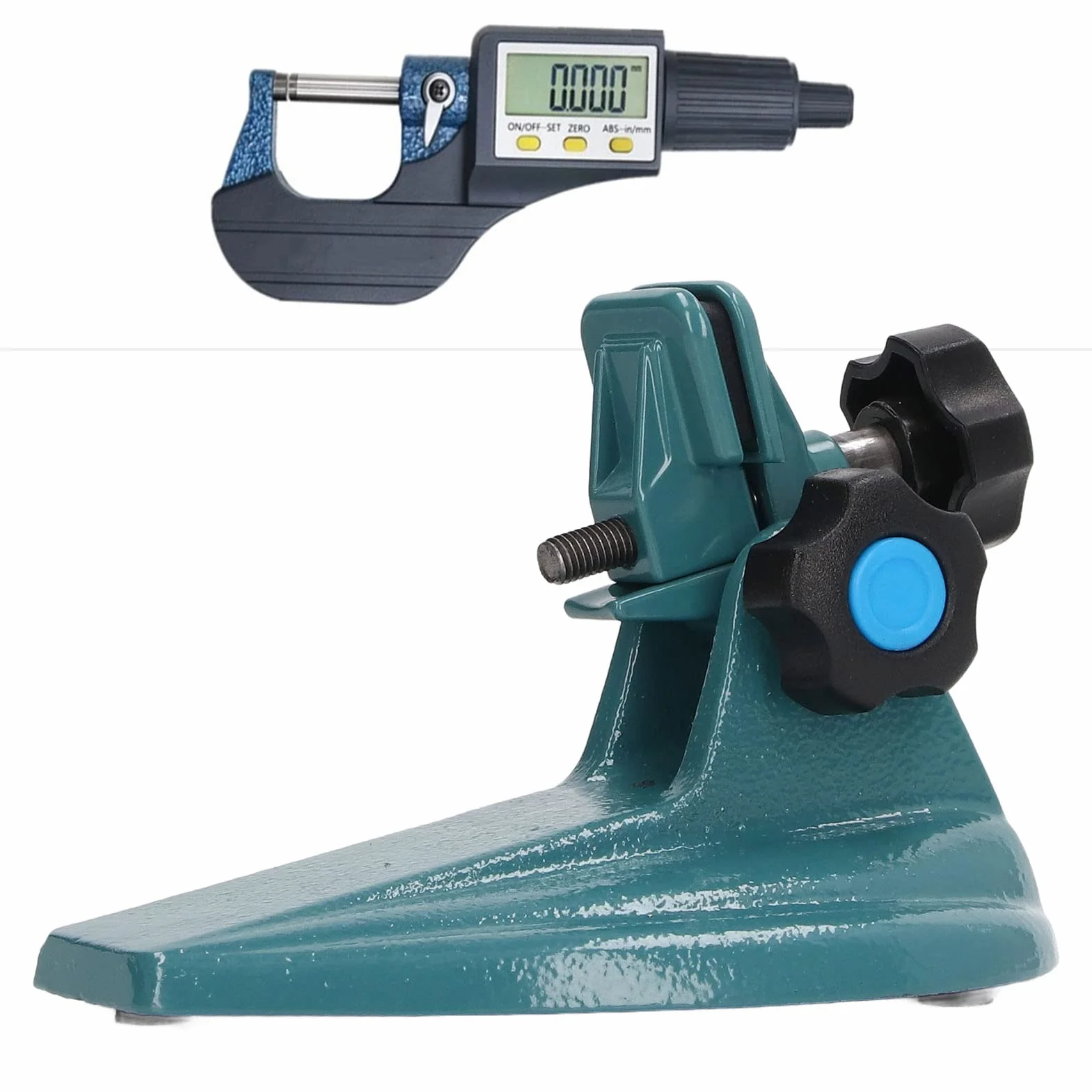 Support de Micromètre Réglable en Acier Allié avec Patins Antidérapants for Mesure Précise