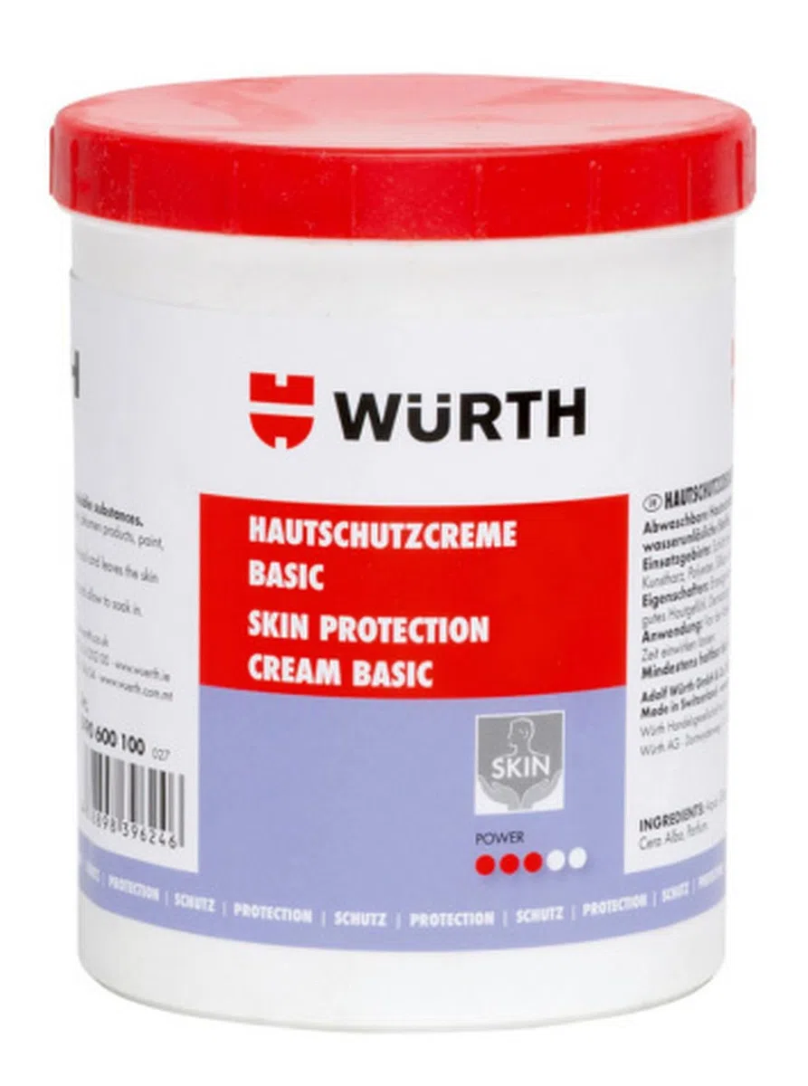 Crème de protection cutanée Basic – 1000 ml – Protection de peau Crème de prévention contre les Salissures lavables par des substances wasserunlösliche.