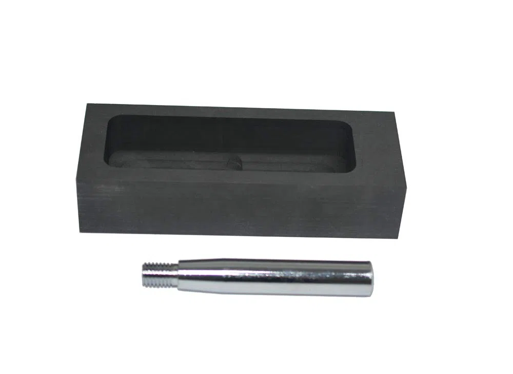 LLF Moule en graphite doré et argenté pour fondre le moulage avec barre en métal - 1kg