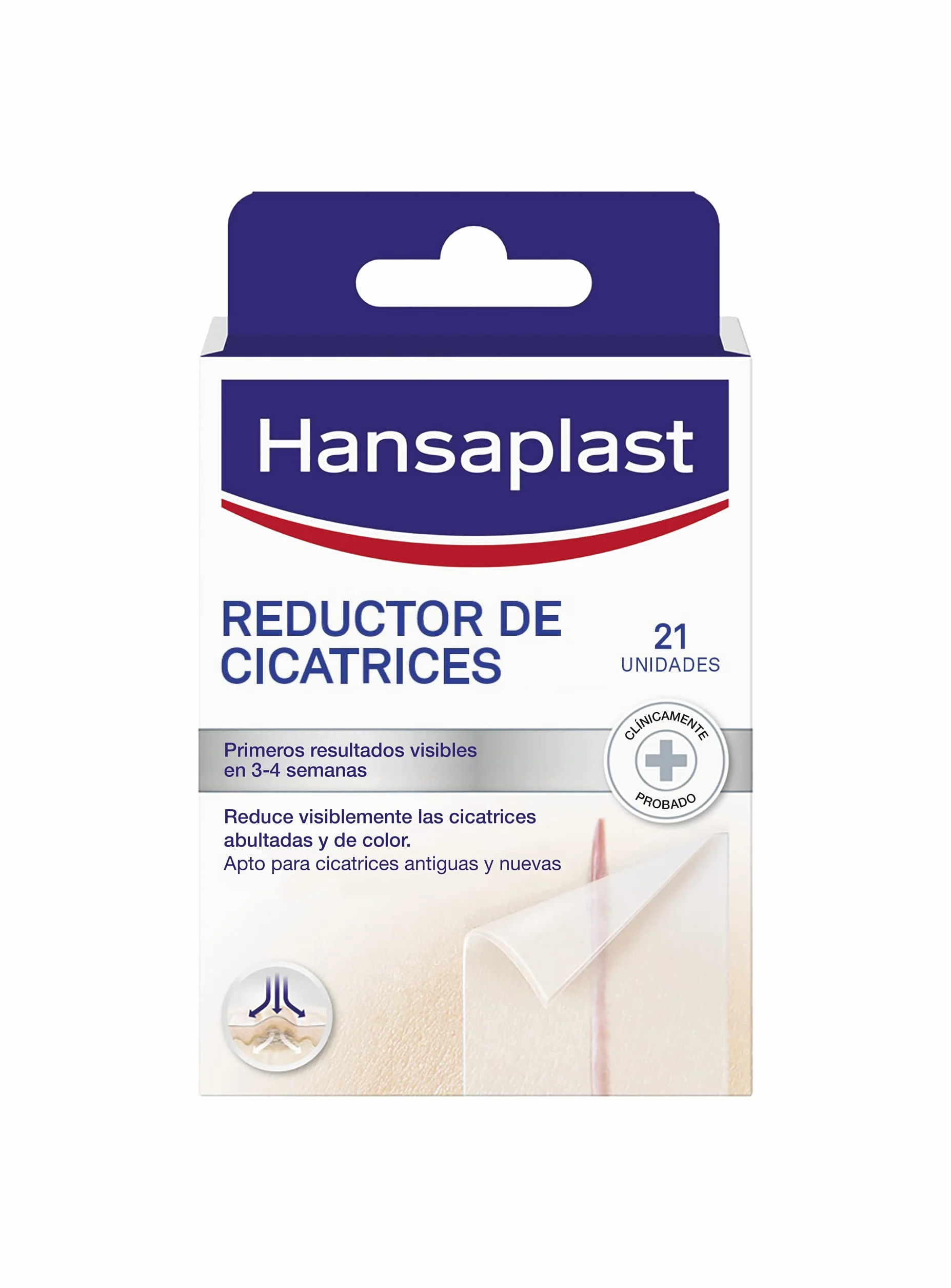 Hansaplast Patch MED réduisant les cicatrices, 21 patchs, l'emballage peut varier