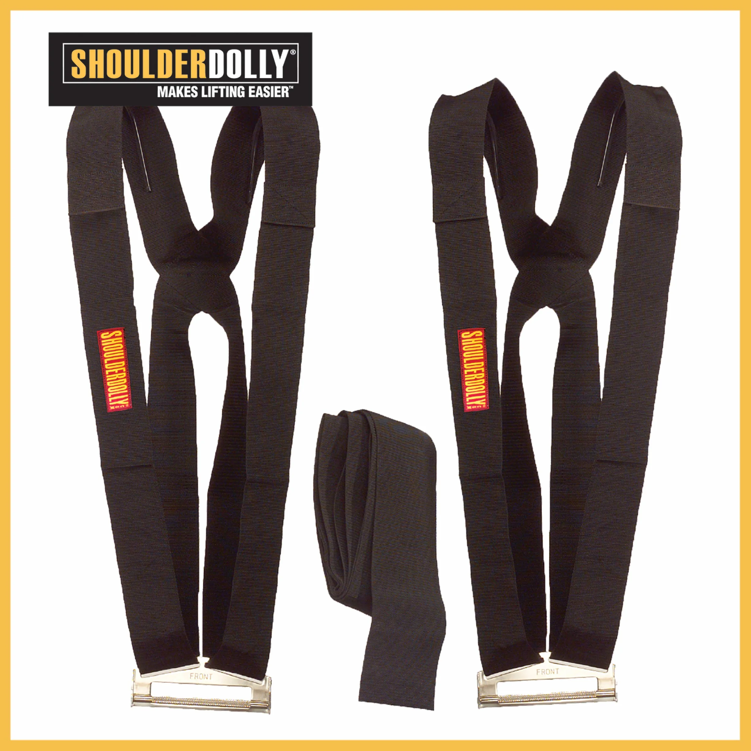 ShoulderDolly - Sangles de déménagement - Sangle de levage pour 2 déménageurs - Déplacer et soulever des meubles, des appareils électroménagers, des objets lourds plus facilement - LD2001