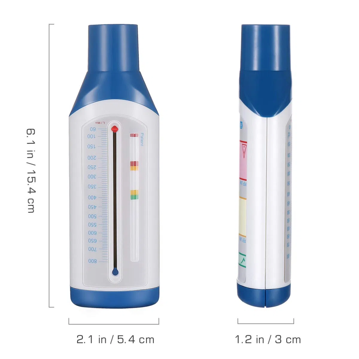 Baluue Portable Compteur De Capacité Vitale Mesure Débit Expiratoire Moniteur D'Asthme pour Adultes Et Enfants Contrôle Fonction Respiratoire