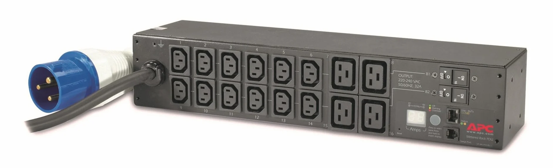 APC AP7822B unité de Distribution d'énergie 16 Sortie(s) CA 2U Noir