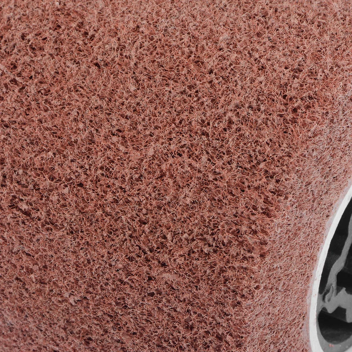 sourcing map Roue de polissage non tissée 120 mm x 100 mm en nylon à lamelles abrasives Grain 80 pour acier inoxydable, cuivre, métal
