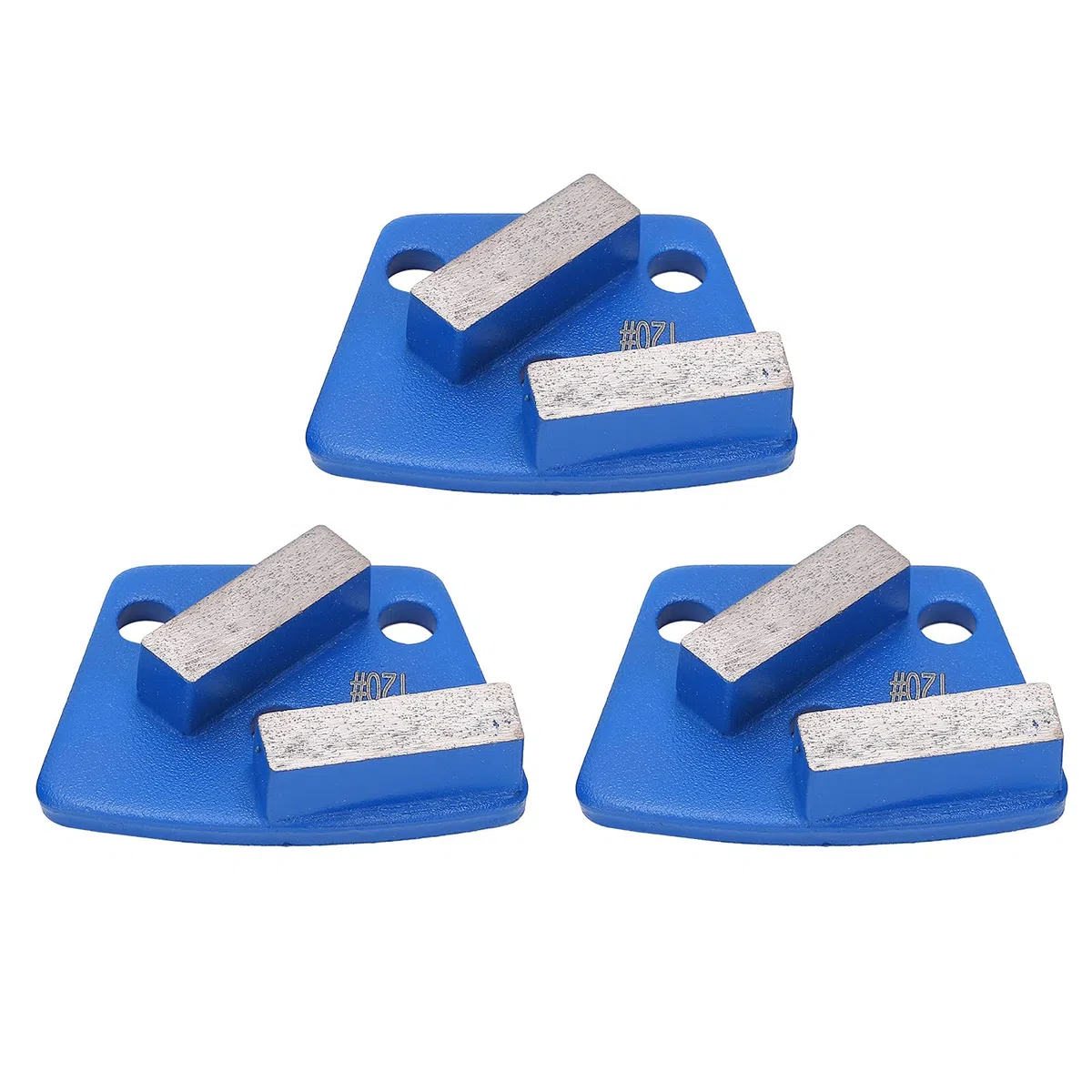 3 Pièces Chaussures de Meulage Diamant, Sol en Béton de Peinture Coupe Agressive Tampons de Polissage en Métal Disque de Revêtement Chaussure Trapèze Sol en Béton Coupe Agressive