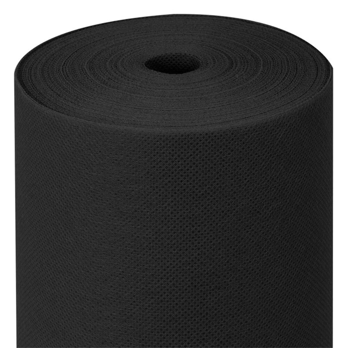 García de Pou Nappe Pré-Découpée 120 cm Spunbond 60 g/m2, 1,20 x 50,4 m Noir PP