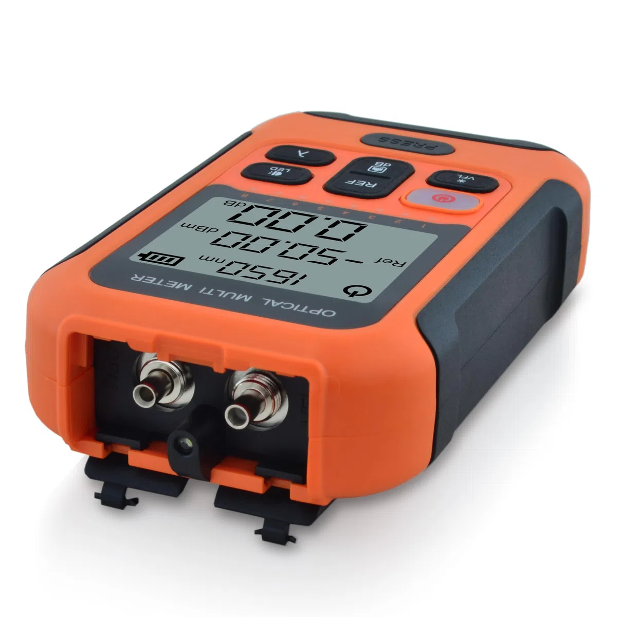 800nm à 1700nm -50dBm à 26dBm OPM Wattmètre à Fibre Optique Intégré 650nm 20km VFL FTTH Puissance Metre Optique Fiber Power Meter Compatible avec APC&UPC FC+SC+LC+ST-SS103PVC13