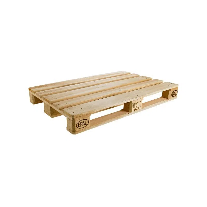 Palette Europe EPAL 80 x 120 cm idéal pour fabrication de mobilier intérieur ou jardin en bois. Europalette