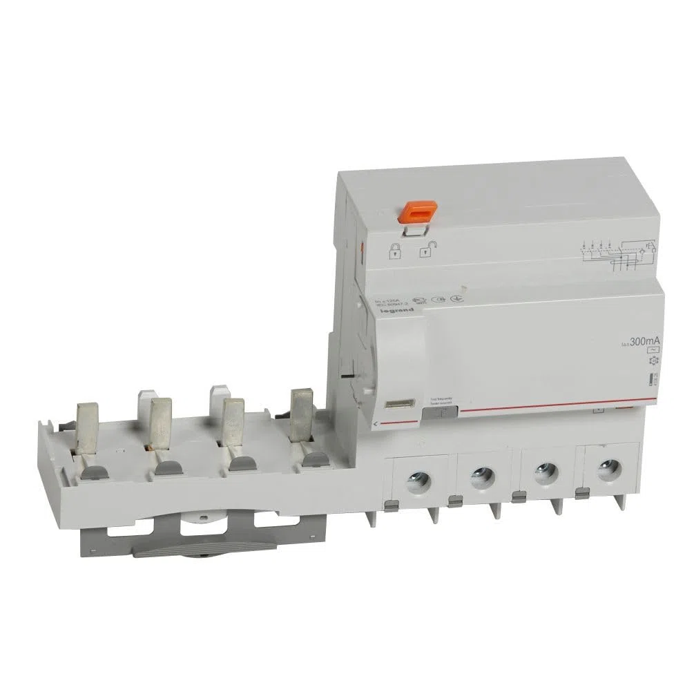 Bloc différentiel adaptable DX3 4P 400V~ - 125A - typeAC 300mA - pour disj 1,5 module/pôle