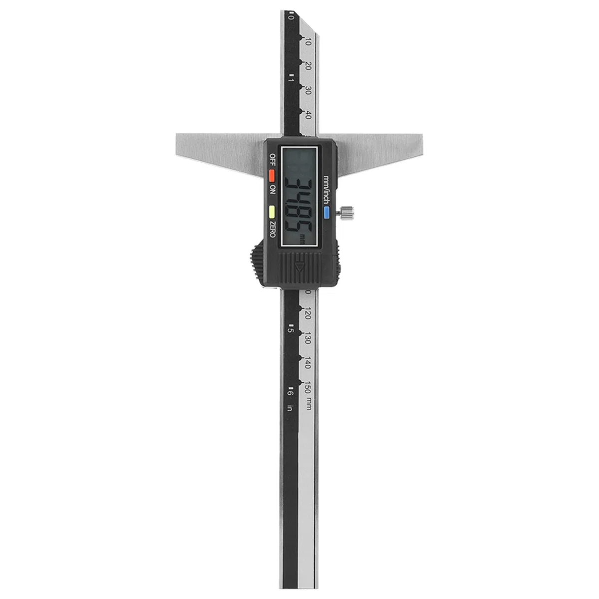 Jauge de Profondeur Numérique, Outil de Mesure Vernier, Outil de Mesure de Jauge à Pied à Coulisse Numérique en Acier Inoxydable de Haute Précision 0-150 Mm 0,01 Mm